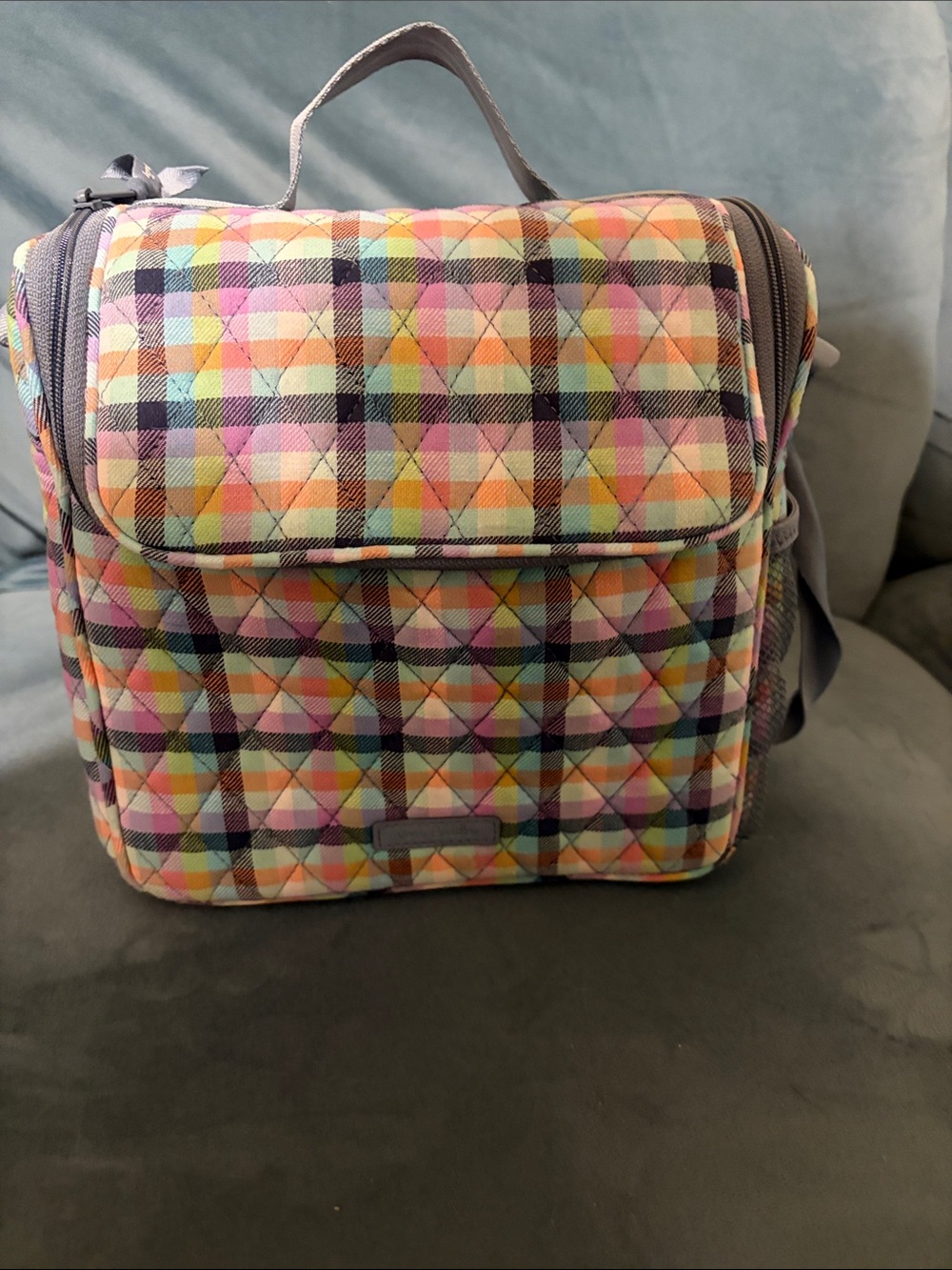 Vera Bradley Quilted Plaid Multi-Color Lunch Bag